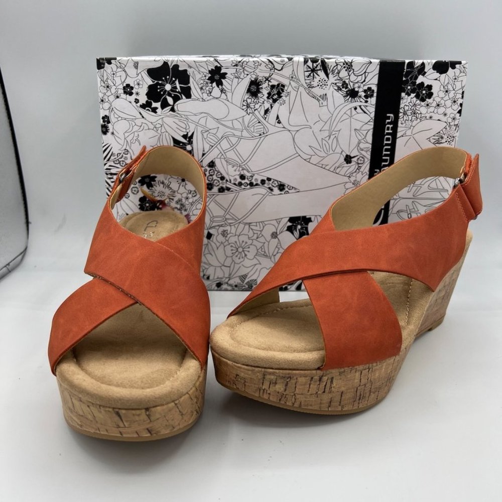 CL by Laundry - Dream Girl Wedge Sandal Burnt Orange